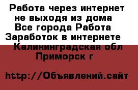 Работа через интернет не выходя из дома - Все города Работа » Заработок в интернете   . Калининградская обл.,Приморск г.